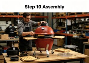 13 inch mini kamado ceramic bbq grill | for 1‑2 people
