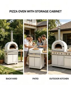 27.6” pizza oven with bottom cabinet (mk07ss304)
