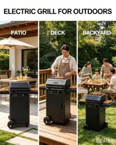 freestanding single zone electric grill (hpe1202b)