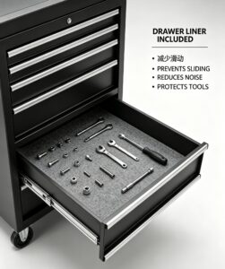 26.5 inch 9 drawers tool chest：built to keep your tools organized and secure