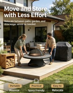 outdoor cooking fireplace with blue enamel: warmth, flavor, and style for your backyard (复制)