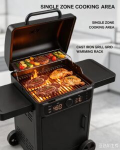freestanding single zone electric grill (hpe1202b)