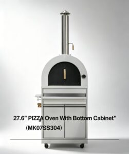 27.6” pizza oven with bottom cabinet (mk07ss304)