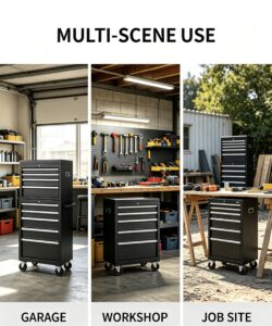 26.5 inch 9 drawers tool chest：built to keep your tools organized and secure